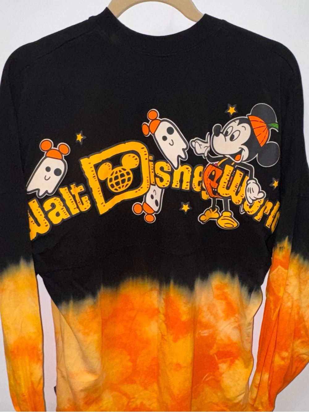 Disney Parks Walt Disney World Halloween Spirit Jersey Mickey Ghost Tie Dye